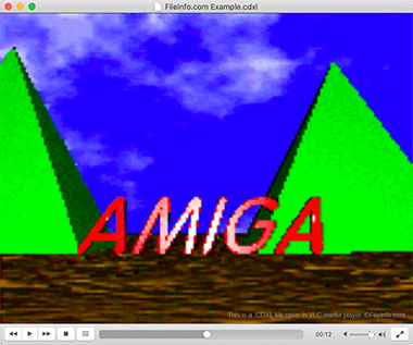Screenshot of a .cdxl file in VLC media player