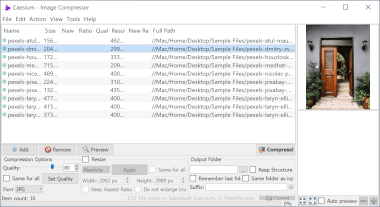 Screenshot of a .clf file in SaeraSoft Caesium