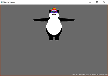 Screenshot of a .egg file in PView