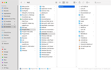 Screenshot of a .hdd file in macOS Finder