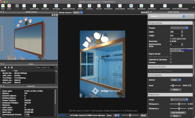 Screenshot of a .igs file in Glare Technologies Indigo Renderer 4