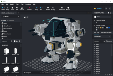 Screenshot of a .io file in LEGO BrickLink Studio 2
