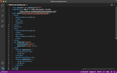 Screenshot of a .mml file in Microsoft Visual Studio Code