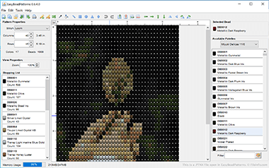 Screenshot of a .ptnx file in EasyBeadPatterns