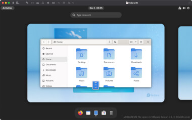 Screenshot of a .vmwarevm file in VMware Fusion 13