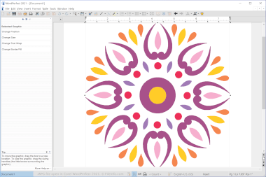 Screenshot of a .wpg file in Corel WordPerfect 2021