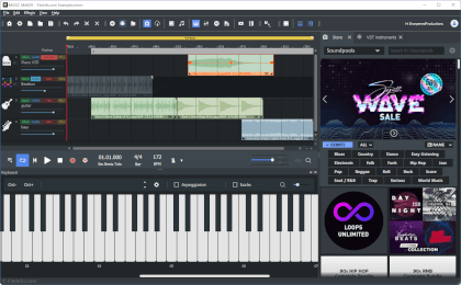 Screenshot of MAGIX Music Maker 2024