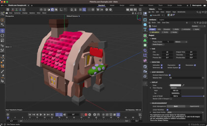 Screenshot of Maxon Cinema 4D 2023